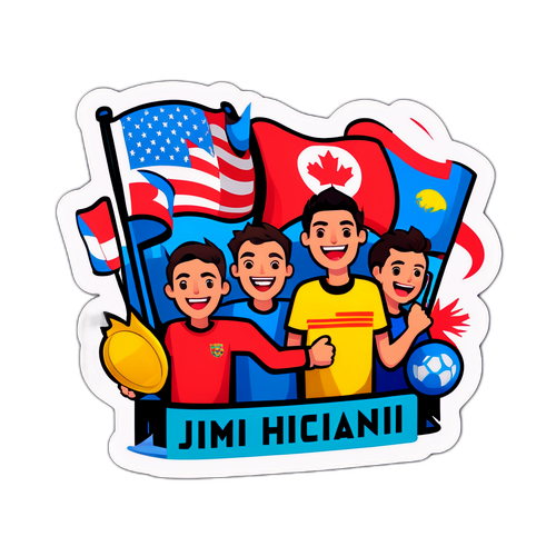 熱情粉絲的貼紙設計