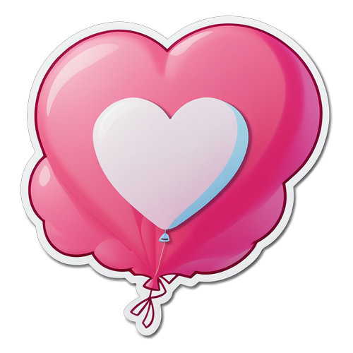 浪漫粉色气球
