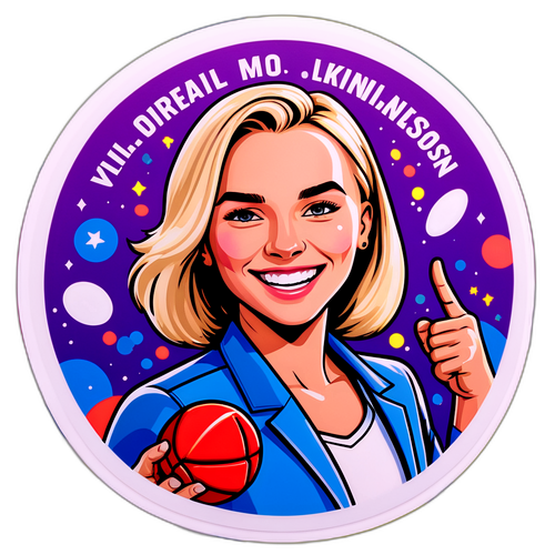 En styrkende klistremerke av Veronica Kristiansen