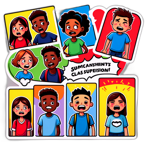 有趣的漫畫：課堂停課反應