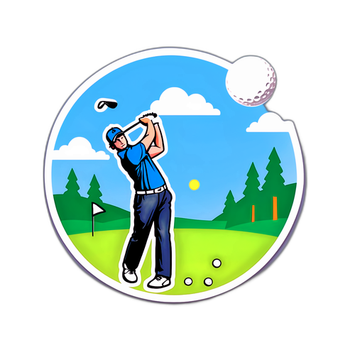 Luke Littler golfilla