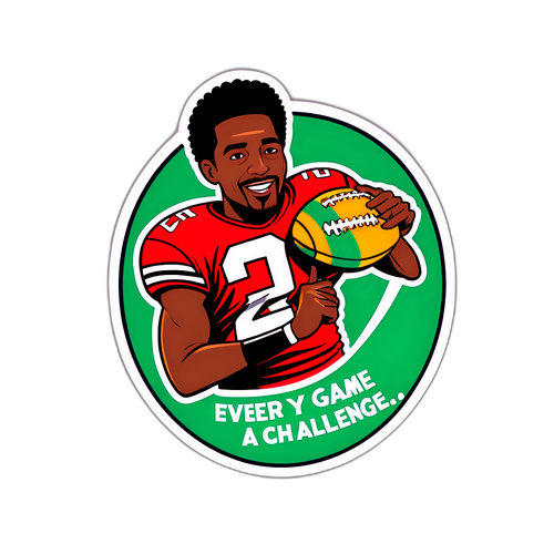 Motivational Football Sticker