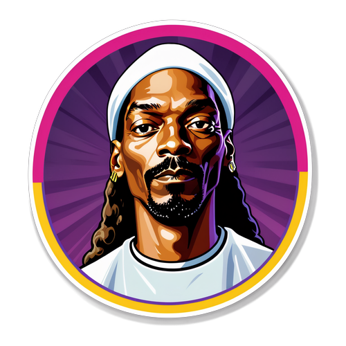 Zakoušejte Hip-Hop Styl: Snoop Dogg v Šokujících Barevných Nálepkách!