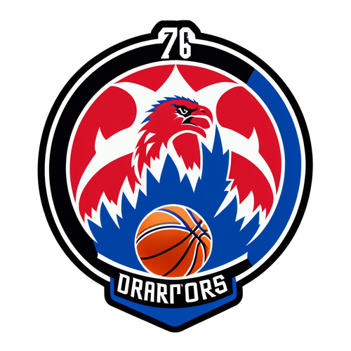 Disenyong Sticker ng 76ers at Raptors