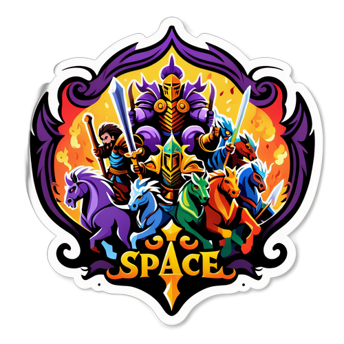 Adesivo Fantasy del Regno di Spade