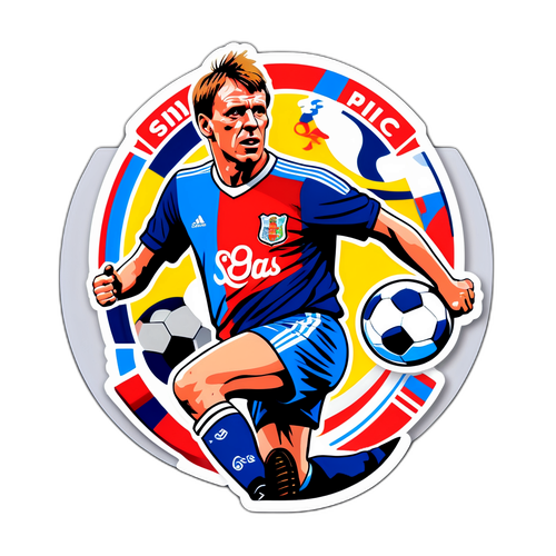 Vintage-stil klistremerke av Stuart Pearce
