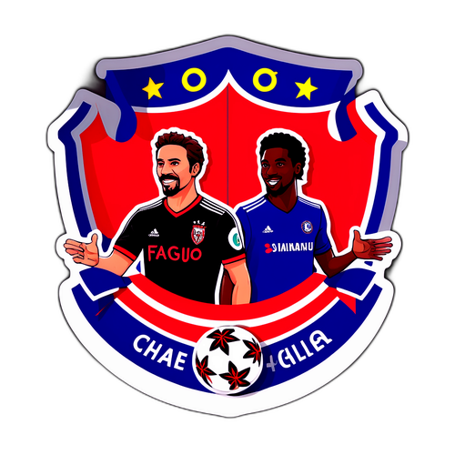 Stiker Pertandingan Flamengo dan Chelsea