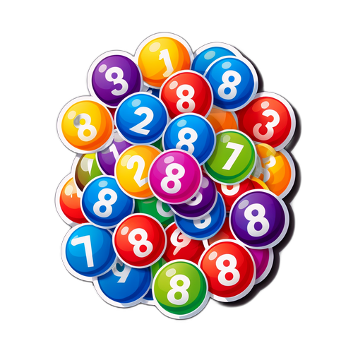 Makulay na Set ng mga Bola ng Lotto para sa Resulta ng PCSO