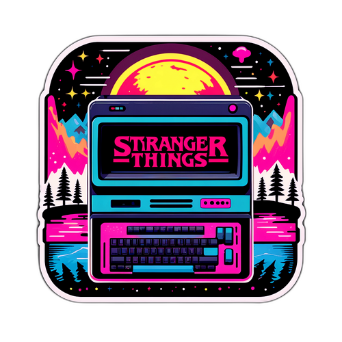 Stiker Nostalgia Berinspirasikan Stranger Things