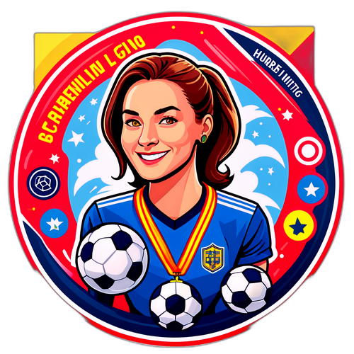 Sportsticker som hyllar Lina Hurtigs prestationer