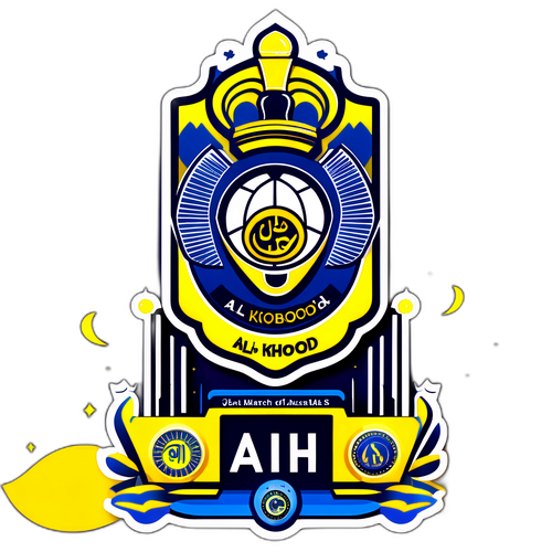 Rekaan Sticker Pertandingan Al Kholood vs Al-Nassr