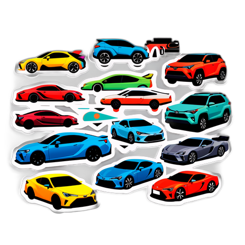 Toyota-auton muotoilustickerit tulevaisuuden visioon