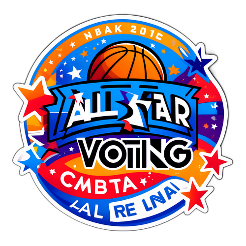 Vibrant NBA All-Star Voting Sticker