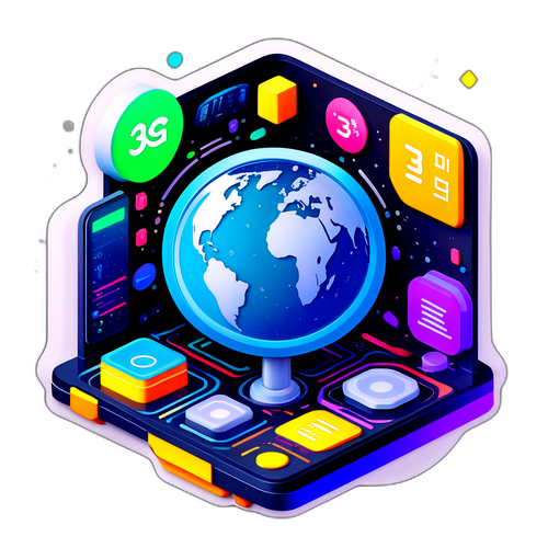 3D Atlas Teknikal na Sticker