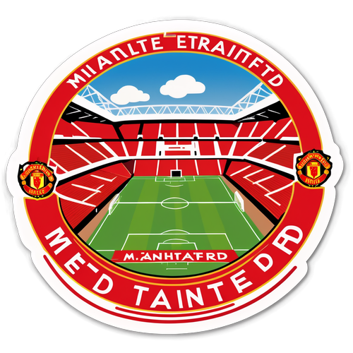 Stiker Stadion Old Trafford Manchester United