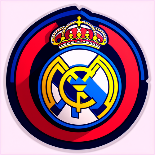 Minimalist Real Madrid Sticker: Embrace the Spirit of La Liga