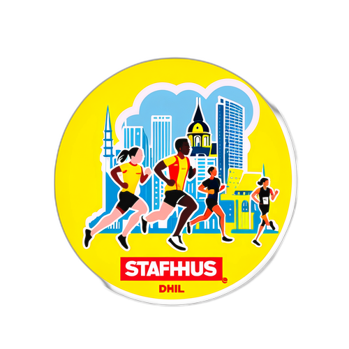 DHL Stafet Aarhus Event Sticker