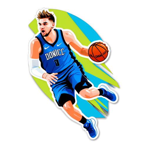 Stiker Bola Keranjang Luka Doncic