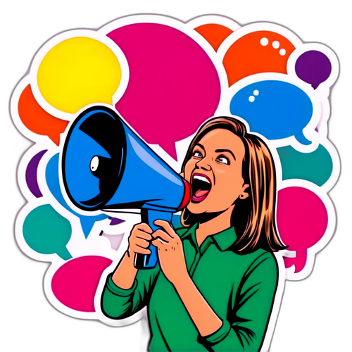 Voices Matter! - Playful Advocate Sticker