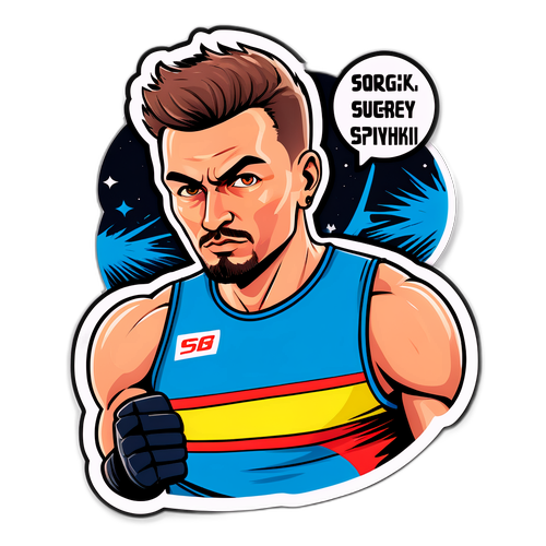 Стикер с Сергеем Спиваком в комикс-стиле