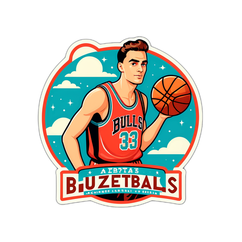 Vintage-style Sticker para kay Matas Buzelis