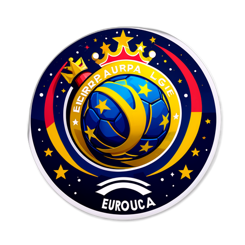 Umělecká nálepka loga Evropské ligy