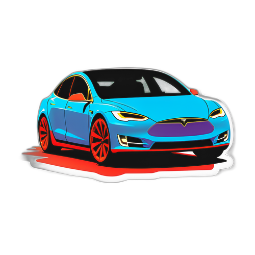 Framtida Tesla bil på svensk landsväg