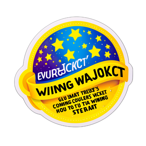 Spennende Eurojackpot klistremerke