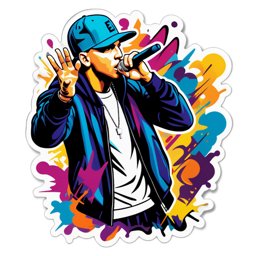 Graffiti Stijl Illustratie van Eminem