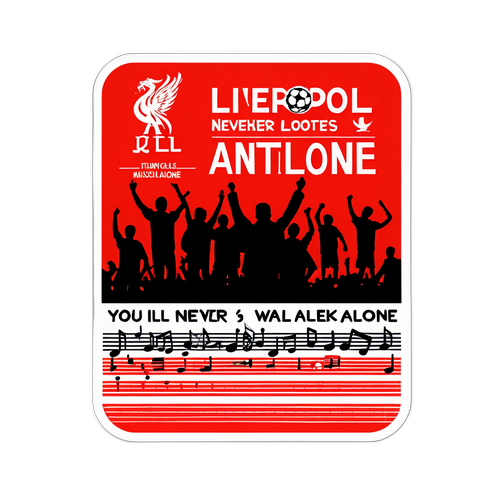 Stiker Anthem Liverpool - "You’ll Never Walk Alone"