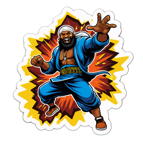 Action-Packed Al-Quadin Sticker
