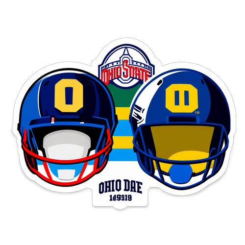 Ohio State vs Notre Dame Showdown Sticker