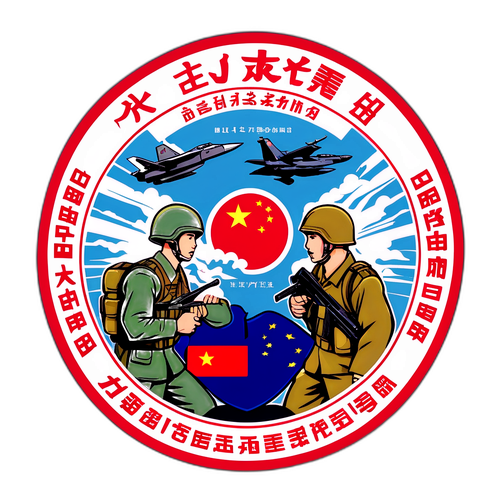 中日军事力量比较贴纸