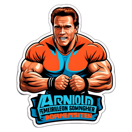 Arnold Schwarzenegger v retro stylu