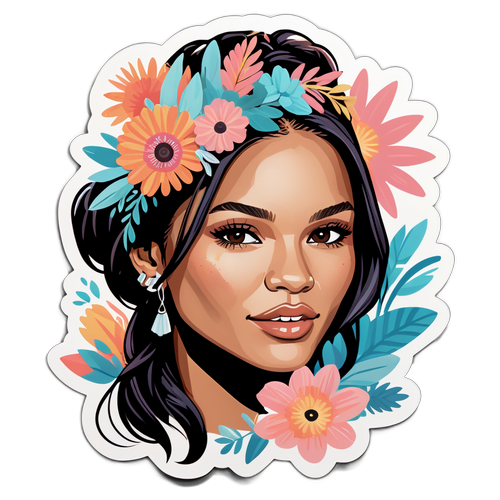 Boho-inspirerad klistermärke av Cassie Ventura
