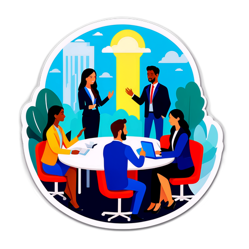 İş ve Kariyer Fuarı Temalı Çıkartma