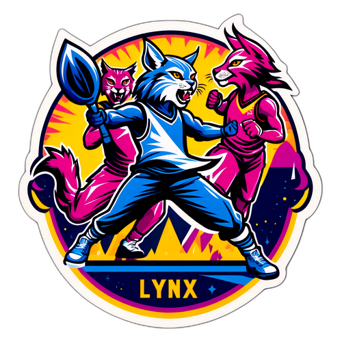 Sticker ng Lynx at Sparks