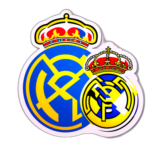 Simbolurile Real Madrid și Barcelona combinate