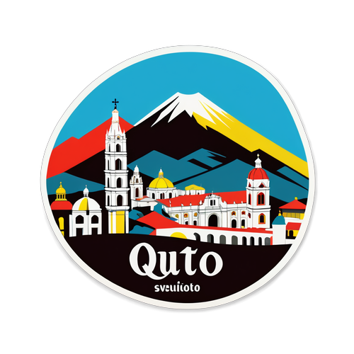 Quito Skyline Aufkleber