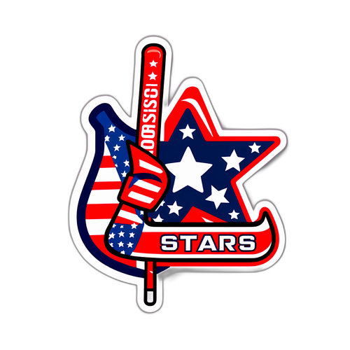 Go Stars! Hockey Sticker