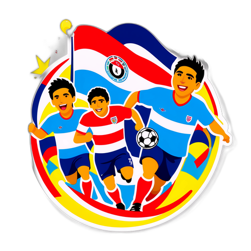 Sticker Dinamik Paraguay vs Uruguay