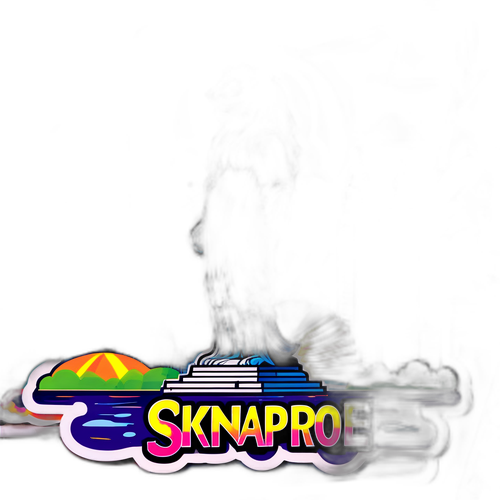 Designové samolepky Singapur, ikonické mrakodrapy a Merlion v pop-art stylu