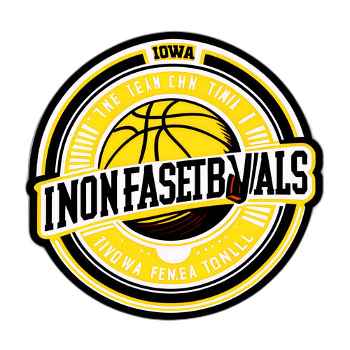 Iowa Men's Basketball Vintage Sticker