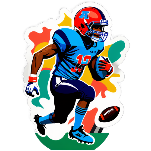 AJ Dybantsa Football Sticker