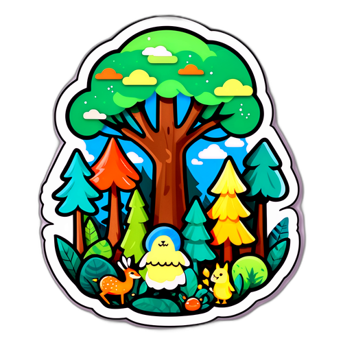Eventyrlig Natur Sticker