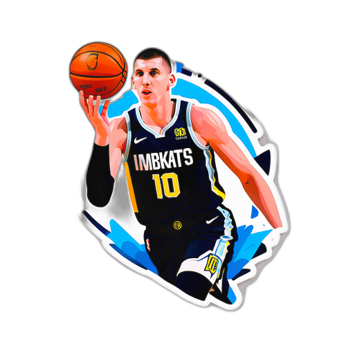 Nikola Jokic Silhouette Sticker
