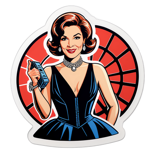 Sticker ya Mtindo wa Peggy Siegal