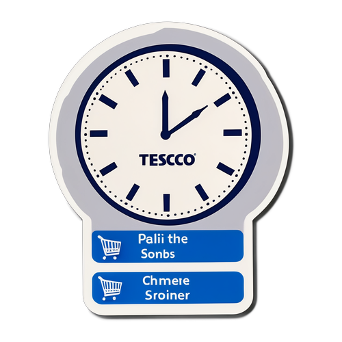 Tesco Opening Times Sticker