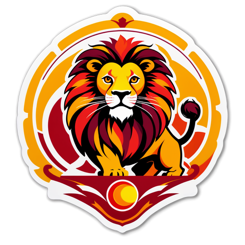 Galatasaray Lions Roar! Fargerik Stolthet fra Tyrkia på Din Klistremerke!