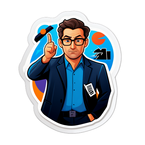 An spennende reklame-sticker for The Accountant 2